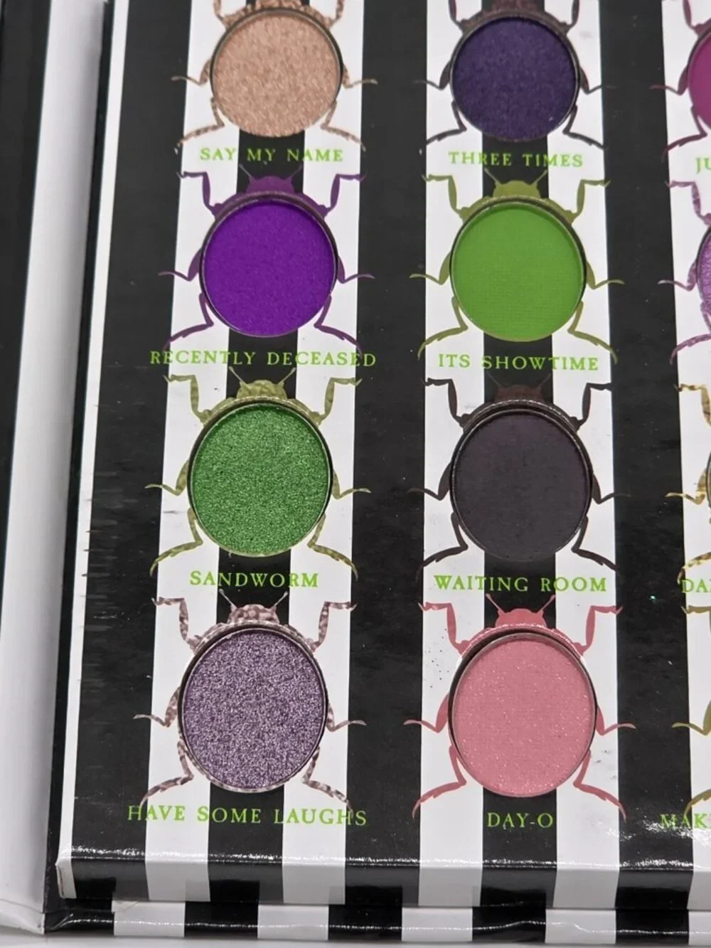 Beetlejuice X Revolution Shadow Palette Eye Shadow Cosmetic Makeup 16 Colors